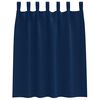 vidaXL Blackout Curtains with Rings 2 pcs Dark Blue 140 x 140 cm
