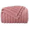 vidaXL Throw Blanket Pink 240 x 220 cm Fleece