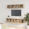 vidaXL 5 Piece TV Cabinet Set Sonoma Oak Engineered Wood
