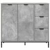 vidaXL Sideboard Concrete Grey 89.5 x 33 x 82 cm Engineered Wood