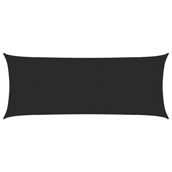 vidaXL Sunshade Sail 160 g/m&sup2; Black 2x4.5 m HDPE