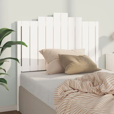 vidaXL Bed Headboard White 106x4x110 cm Solid Wood Pine