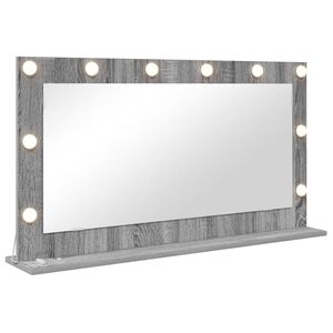 vidaXL Vanity Mirror with Mirror Grey Sonoma 100 x 55 x 18 cm