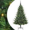 vidaXL Artificial Pre-lit Christmas Tree with Ball Set Green 180 cm