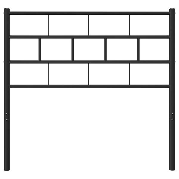 vidaXL Metal Headboard Black 80 cm