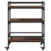 vidaXL Kitchen Trolley Brown Oak 65x40x86.5 cm Engineered Wood
