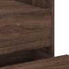 vidaXL Bedside Cabinet Brown Oak 45x50x50 cm Engineered Wood