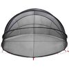 vidaXL Pool Dome Folding Manual Black 472 x 460 x 229 cm