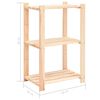 vidaXL 3-Tier Storage Racks 3 pcs 60x38x90 cm Solid Pinewood 150 kg