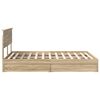 vidaXL Storage Bed with Drawer Sonoma Oak 140 x 200 cm Engineered Wood