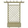 vidaXL Garden Pergola Planter 162x56x204 cm Wood
