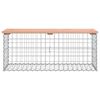 vidaXL Garden Bench Gabion Design 103x44x42 cm Solid Wood Douglas