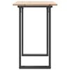vidaXL Dining Table O-Frame 100x50x75 cm Solid Wood Pine and Steel