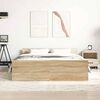 vidaXL Bed Frame without Mattress Sonoma Oak 150x200 cm King Size