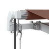 vidaXL Automatic Retractable Awning Brown 350x250 cm