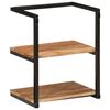 vidaXL Wall Shelf 40x30x50 cm Solid Wood Acacia and Iron