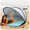 DERYAN Pop-up Luxe Beach Tent XXL 155x133x95 cm Silver