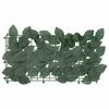 vidaXL Balcony Screen with Dark Green Leaves 500x100 cm