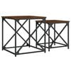 vidaXL Nesting Coffee Tables 2 pcs Brown Oak Engineered Wood