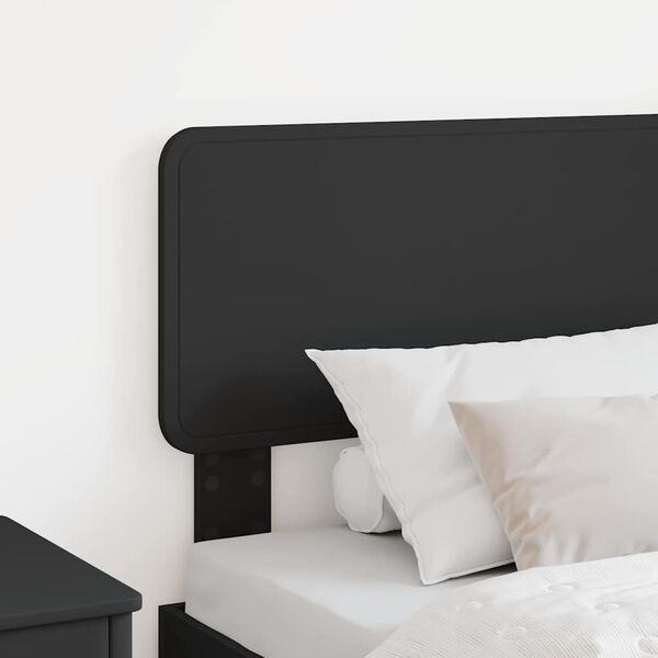 vidaXL Headboard with Headboard Black Oak 75 cm Engineered wood