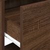 vidaXL Bedside Cabinet with Drawer Brown Oak 51x31x47 cm