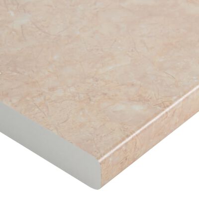 vidaXL Kitchen Countertop Beige with Marble Texture 100x60x2.8 cm Chipboard