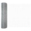 vidaXL Welded Wire Fence Silver 0.4 x 25 m Steel