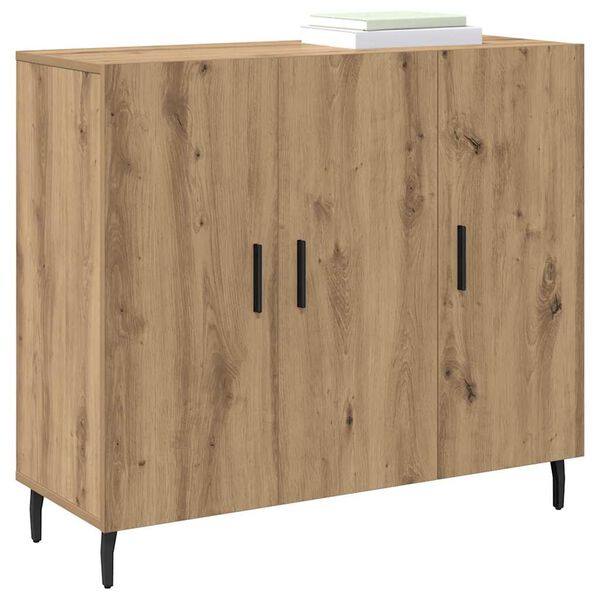 vidaXL Sideboard Artisan Oak 90 x 34 x 80 cm Engineered Wood
