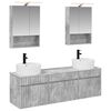 vidaXL Bathroom Cabinet Set 5 pcs Concrete Grey Engineered Wood