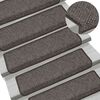 vidaXL Stair Mats Self-adhesive Sisal-Look 30 pcs 65x21x4 cm Grey and Beige