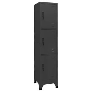 vidaXL Locker Cabinet Anthracite 38x45x180 cm Steel