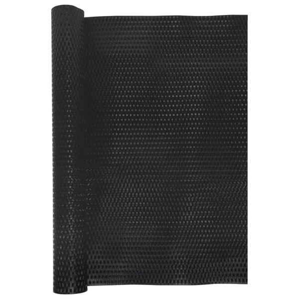vidaXL Balcony Screen Black 300x90 cm Poly Rattan