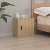 vidaXL Wall-mounted Bedside Cabinet Sonoma Oak 50x30x47 cm
