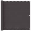 vidaXL Balcony Screen Anthracite 120 x 700 cm HDPE and Aluminium