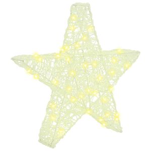 vidaXL 3D Star with 50 LEDs Warm white 55 x 53.5 x 10 cm Acrylic
