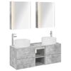 vidaXL Bathroom Furniture Set 5 pcs Concrete Grey