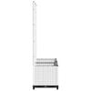 vidaXL Garden Planter with Trellis White 80x40x136 cm PP