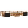 vidaXL Outdoor Sofa Set 8 pcs Natural Solid Acacia Wood