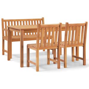vidaXL Garden Dining Set | Teak | Fine sanded teak hardwood | Medium