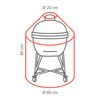 Perel Garden Outdoor Barbecue Cover 80 cm