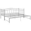 vidaXL Pull-out Sofa Bed Frame without Mattress Grey Metal 90x200 cm