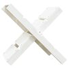 vidaXL Log Holder White 47x39.5x48 cm Solid Wood Pine