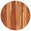 vidaXL Table Top Solid Wood Acacia Round 15-16 mm 80 cm