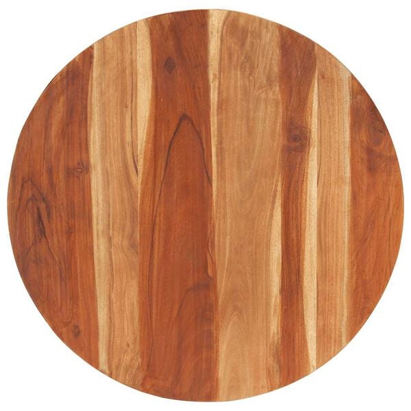 vidaXL Table Top Solid Wood Acacia Round 15-16 mm 80 cm
