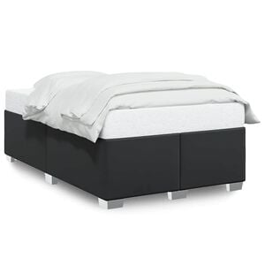 vidaXL Bed Frame without Mattress Black&nbsp;Double Faux Leather