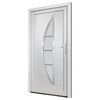 vidaXL Front Door White 98x190 cm PVC