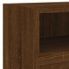 vidaXL 4 Piece TV Wall Units Brown Oak Engineered Wood