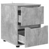 vidaXL Storage Cabinet Concrete Grey 40 x 48 x 57 cm Engineered Wood