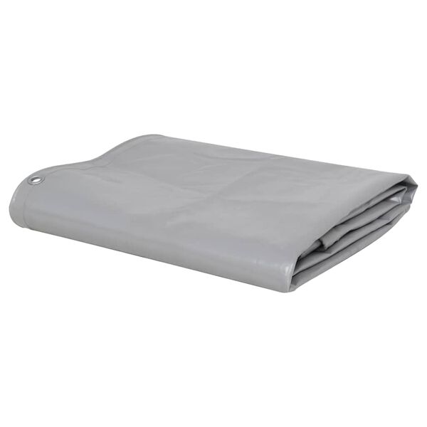 vidaXL Tarpaulin 650 g/m&sup2; 3x3 m Grey