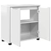 vidaXL Bathroom Basin Cabinet Manual High Gloss White 60 x 30 x 60 cm